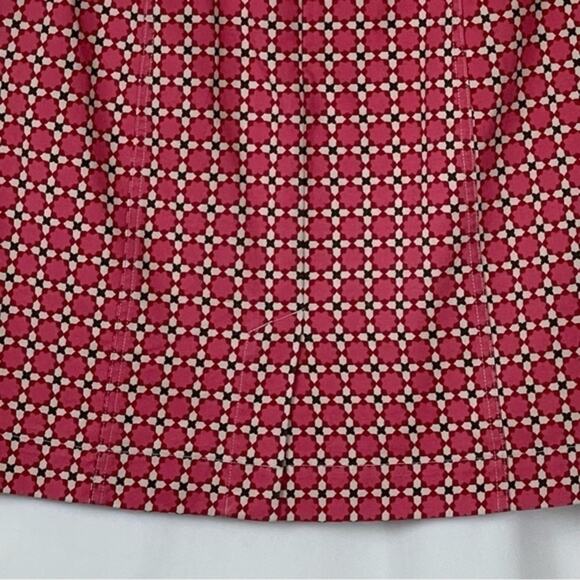 Talbots Bold Pink & Red Print Office To Date Night Skirt NWOT Size 8P - Picture 6 of 10